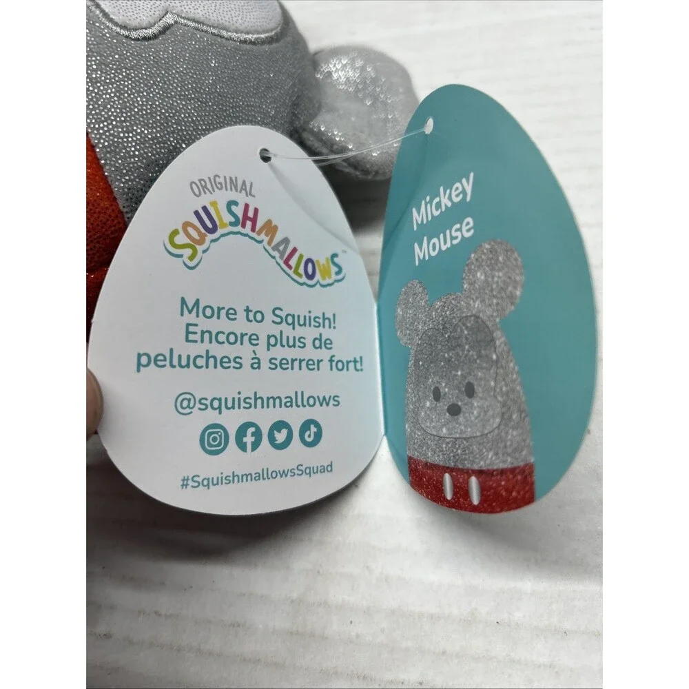 Squishmallows Mickey Mouse Disney 100 11986-7 New With Tags
